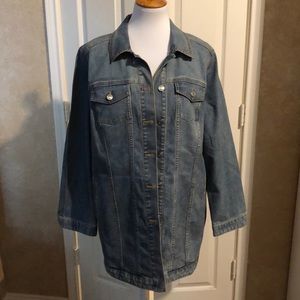 Chico’s Long Denim Jacket